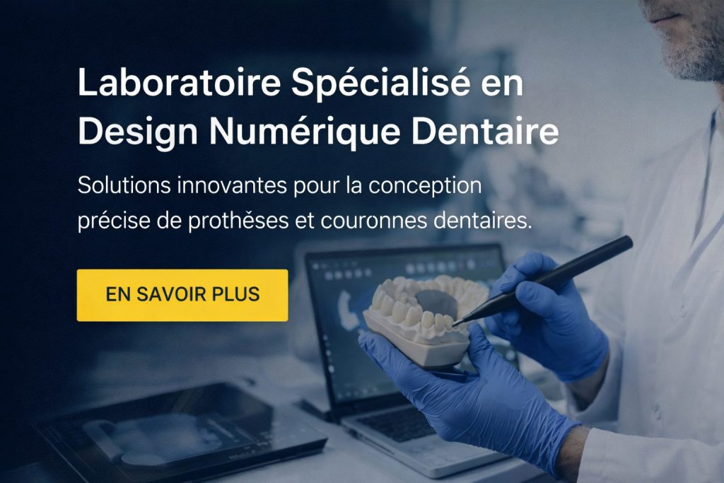 Laboratoire spécialisé en design numérique dentaire – modélisation 3D et conception de prothèses