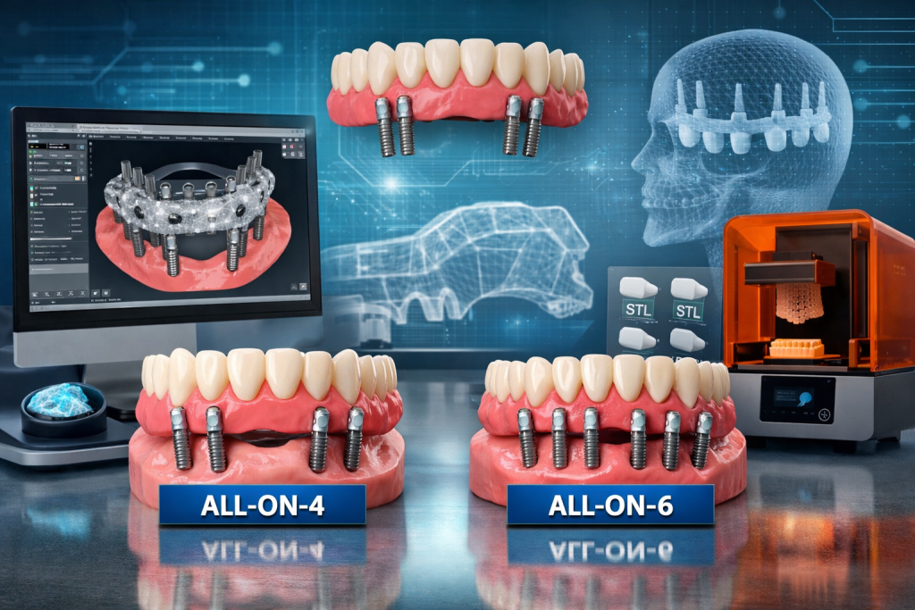alt="All-on-4 All-on-6 3D Digital Design Dental3DDesign"